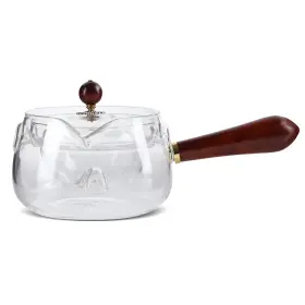 Obxquisite 762104912244 Glass Teapot With Infuser Clear 360 Rotation Tea Maker And Infuse