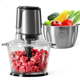 Olixis B0g2y45b8l Electric Food Processor 450w Meat Grinder And Vegetable Chopper With 2 Bow
