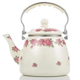 Olytaru-220720 Olytaru Tea Kettle Pot For Stove Top Porcelain Large Enamel Teakettle 3.3l Colorful T