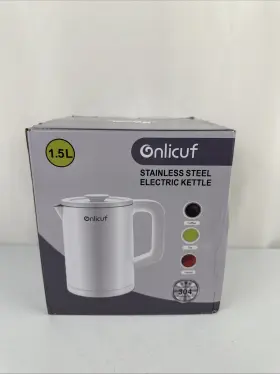Gs-ek15a Onlicuf Stainless Steel Electric Kettle 1.5l New Open Box