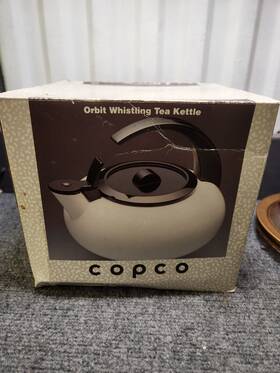 Orbit 2503-25 Whistling Tea Kettle Nib White
