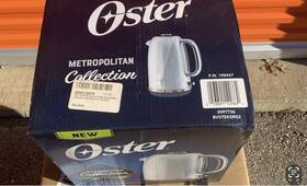 Oster 2097736 Metropolitan Collection Rose Gold Accents Electric Kettle 1.7liter