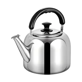 Ourelux 762949360279 316 Stainless Steel Whistling Tea Kettle 4.2 Qt Fast Boil Ergonomic Handle