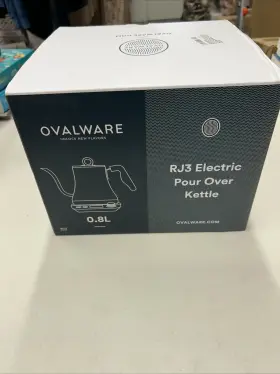 Ovalware 859305006275 Electric Pour Over Gooseneck Kettle 0.8l Variable Temperature Control Quick Boil
