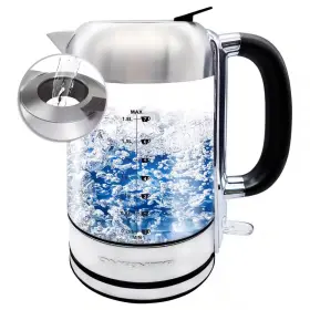 1500w Ovente 313015090011 Electric Kettle 1. 8l Borosilicate Glass Instant Water Boiler Prontofill