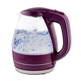Ovente 313022551567 Electric Kettle Illuminated Purple With Filter Fast Heating And Auto-shut Off