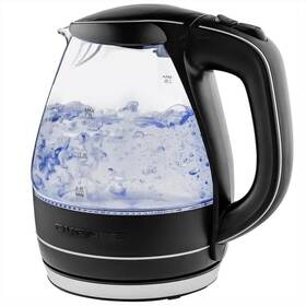 Ovente 445045958993 Kg83b 1.5l Electric Kettle Glass Black Fast Boil Auto Shut-off