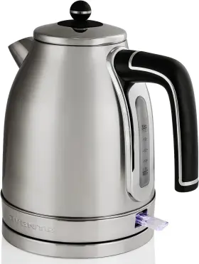 Ovente 814667023988 Electric Stainless Steel Water Kettle 1.7 Liter Victoria Collection 1500 Watt