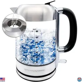 B0dyq49mpn Ovente 1.8l Electric Kettle 1500w Instant Water Boiler Bpa Free Auto Shut-off Silver