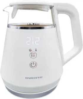 Kd95w Ovente Electric Kettle With 5 Temperature Control Presets Led Digital Display