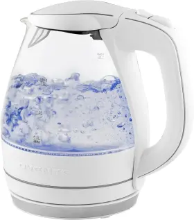 Kg38w Ovente Electric Kettle 1.5l Borosilicate Glass Countertop Water Heater