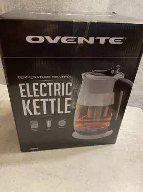 Kg661s Ovente Glass Electric Tea Kettle 1.8 Liter Hot Water Boiler Silver Nib