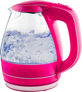 Kg83f Ovente Glass Electric Kettle Hot Water Boiler 1.5 Liter Borosilicate Fa