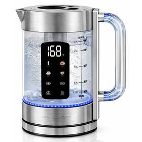 Ovente Kgd913s Digital Glass Electric Tea Kettle 1.7l With Color-changing Led Lights