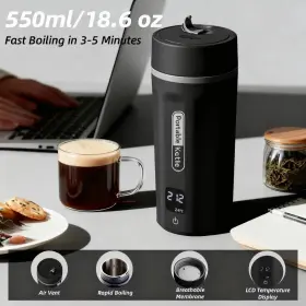 Wlj2026114cn Ovente Portable Electric Kettle Travel Small Water Boiler 550ml 6 Temp Control 110-240v