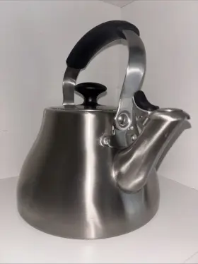 0816 Oxo Classic Tea Pot Kettle Stainless Steel 1.7 Qt 6.75 Cups Stovetop Mint