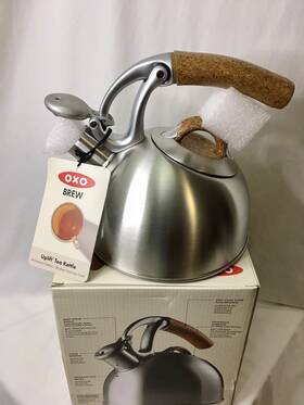 Oxo 1473502 Uplift Tea Kettle Anniversary Edition Stainless Steel Cork Handle
