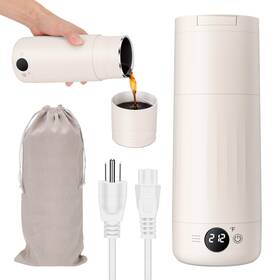 Pahtto Ms-hk0559f Electric Kettle For Travel 316 Stainless Steel With 2-in-1 Lid And Cup 500ml