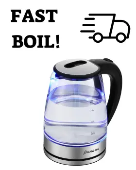 1500w Panana 710917410082 Stainless Steel Electric Kettle 1.8l Water Heater Built-in Mesh Filter