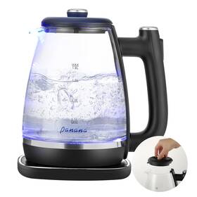 Panana 710917640762 1.8l Electric Kettle Glass With Blue Led Fast Boil Quiet Gla