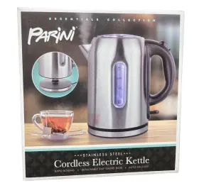 Parini 810088180774 Essentials Collection Cordless Electric Kettle Stainless Steel With 360
