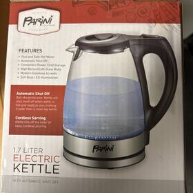 Parini 857946003875 Cookware 1.7 Electric Kettle With Automatic Shut-off Brand New Free Ship