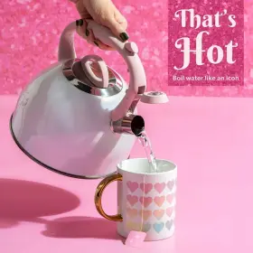 Ph11593-as Paris Hilton 2.2-quart Stainless Steel Whistling Kettle Iridescent Tea Pot New