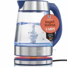 1500w Peach Street 810087041359 Speed-boil Water Electric Kettle 1.7l Coffee And Tea Borosilicat
