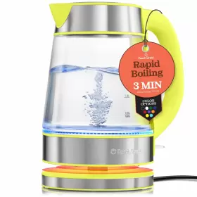 1500w Peach Street 810087041717 Speed-boil Water Electric Kettle 1.7l Coffee And Tea Borosilicat