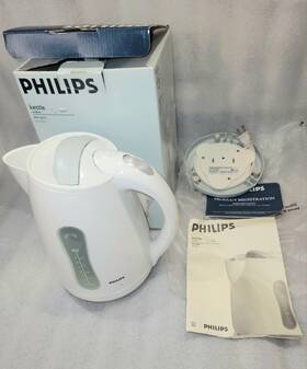 Philips Hd4651 Electric Kettle Cordless Bell Signal White Quick Heating 10 Cup