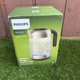 Philips Hd9339/80 Phillips Kettle 5000 Series Electric 1.7 Clear Black - New