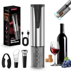 Kt-502 Pimkbaybe Electric Wine Opener Gift Accessories - Foil Cutter Silver