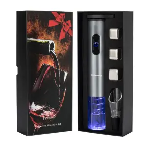 Pinkswan 727196086242 Wine Opener Electric Gift Set Whiskey Stone Lover Pack-silver-1