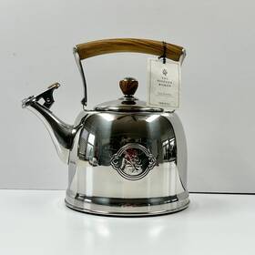 Pioneer Woman Pw55968818146c4 The Stainless Steel 1.8-quart Tea Kettle With Acacia Wood Handle