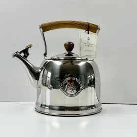 Pw55968818146c4 Pioneer Woman The Stainless Steel 1.8-quart Tea Kettle With Acacia Wood Handle