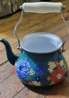 Wm571642271 Pioneer Woman The Dazzling Dahlias 2 Quart Tea Kettle Teal