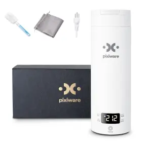 Pixiware 199284376823 Travel Kettle Lift Lid For Hot Water On The Go 450ml Small Portable Mini El