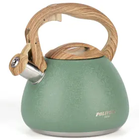 Jx2023-lrg Poliviar 7379 Tea Kettle 2.7 Quart Stovetop Audible Whistling Teapot Wi