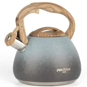 Jx2023-lyl Poliviar 7379 Tea Kettle 2.7 Quart Stovetop Audible Whistling Teapot