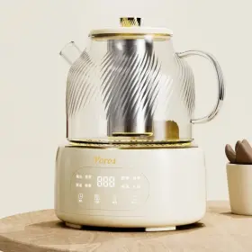 Wk-ek1001-kdnk2 Poros Glass Electric Fresh Stew Health Kettle And Pot