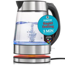 Powery Electronics 810087041793 Affordable 1500w Speed-boil Kettle With Led Light And Auto Shut-off