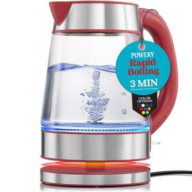Powery Electronics 810087041816 Exquisite Speed-boil Electric Kettle For Coffee And Tea - 1.7l Water Boiler 150