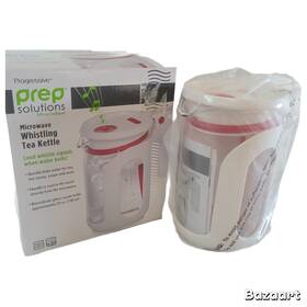 Prep Solutions Ps-92 Microwave Whistling Tea Kettle 25oz Glass Bpa-free New