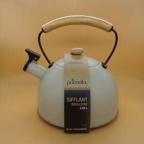 Primula Pr12271-as Cream Stainless Steel Whistling Kettle 2.2 Quart New