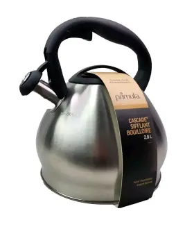 Ptkc6330 Primula Cascade Stainless Steel Soft Grip 3 Quart Chrome Finish Whistling Tea Kettle