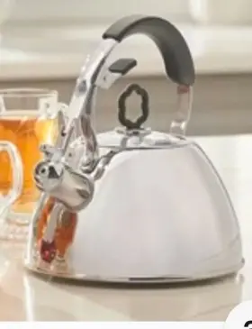 5806 Princess House Heritage Stainless Steel Whistling Kettle 1.5 Quart New