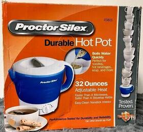 Proctor Silex Hp04 Durable Hot Pot 32 Oz Adjustable Heat Electric Kettle