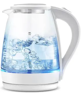 Boiler1.7l Pukomc Ke8090 Electric Kettle Wide Opening Water Level Indicator Glass