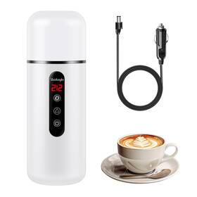 Qiuruiffa 762949141878 Car Kettle Portable Electric Travel 12v/24v Coffee Warmer 420ml