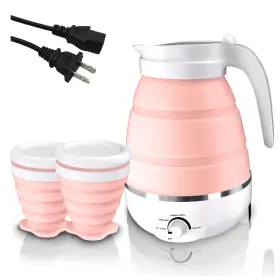 Qivine-hga1011 Qivine Collapsible Travel Kettle Silicone Portable Water Boiler Electr